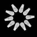 20pcs White Plastic Hard Wall Picture Frame Mirror Hanging Hooks Hangers 5kg