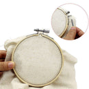 10Pieces Round Wooden Embroidery Hoops Set-5Pcs 4 Inch and 5Pcs 6 Inch Adju