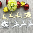 Santa Claus Elk Mold Carbon Steel Cutting Dies for Craft Album Cards Embossi Hn
