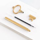 60 Pcs/Lot Cartoon Key Gel Pens Novelty Ballpoint Pens 0.5Mm Black Ink Stat