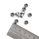 10Pcs M5 A2 Stainless Steel Nuts Nylon Collar Elastic Stop Self-lock Locknut