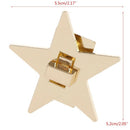 Women Star DIY Metal Clasp Turn Twist Lock For Shoulder Bag Handbag Purse
