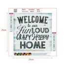 4 Pack Home Sweet Home DIY 5D Diamond Painting Full Drill Cross Stitch Decor