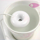 White donut humidifier usb office desktop mini humidifier portable creative L5H6