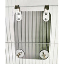 Parrot Large Mirror Bird Mirror with Rope Perch & Chewing Shell Interactive