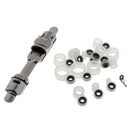 14x Silicone and Ceramic Fishing Rod Guides Repair Kit with Ordinary Seat