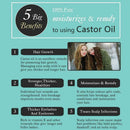 10ml Organic Castor Oil For Hair Growth Eyebrows & (included brush) Eyelash N8H3