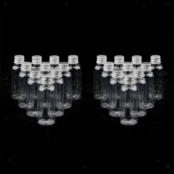 Pack of 20 Lab Supplies Liquid Sample Plastic Bottles - Collection Vials - 50ml