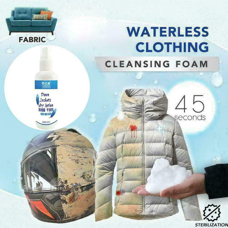 100ml Waterless Clothing Cleansing Foam Home Supplies X6R8