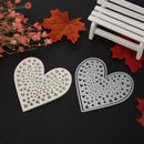 2pcs Love Heart Cutting Dies Stencils Scrapbook Embossing DIY Album Card