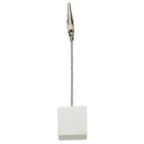 Wire Memo Holder Paper Note Clip (White) E9A9
