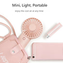 4000Mah Rechargeable Usb Handheld Mini Fan Silent Air Cooler Portable Desk