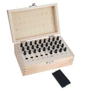 36Pcs/Set Stainless Steel Letter Number Punch Set Leather Wood Craft Stamp