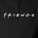 Friends Print Hoodies Unisex Long Sleeve Loose Casual Sweatshirts (Black M) A