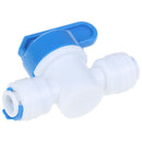 2 Pcs 6.5mm Quick-connect Ball Valve Through Switch 1/4 Inch Joint Connect OZ