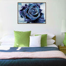 Blue Rose Diamond Painting Embroidery 5D DIY Cross Stitch Home Decor Gift