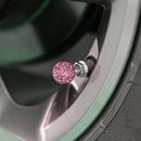 Pretty Car Rhinestone Tire Valve Caps Diamond Shining Air Caps Auto Accessories