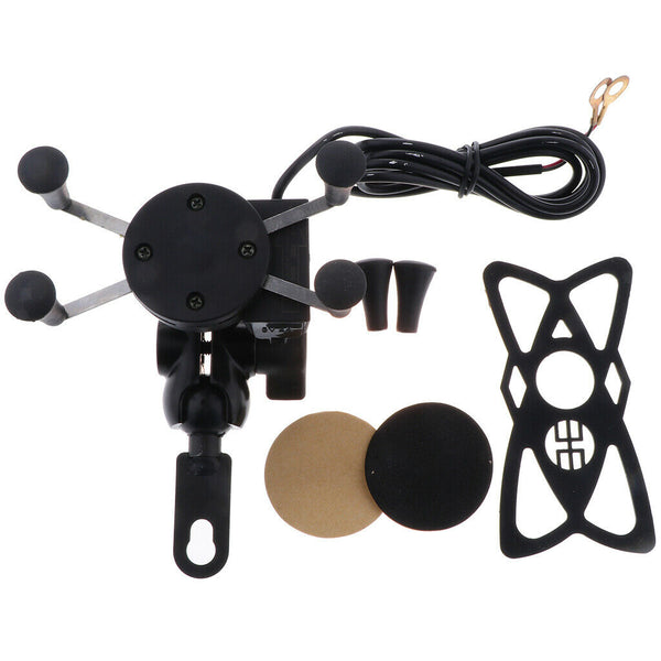 Adjustable Cellphone Phone Holder Rest Support for Motorcycle Bicycle Mirror Rod