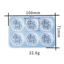 6 x Rose Flower Chocolate Silicone Mould Mold Homemade DIY Baking Tools CraSEAU