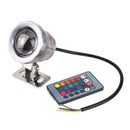 10W RGB LED Light Fountain Pool Pond Spotlight Underwater Waterproof + Remo I6G4