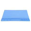 Silicone Heat Mat Insulation Kit Maintenance Desk Soldering Pad  Deep Blue