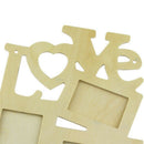 New Lovely Hollow Love Wooden Family Wall Photo Picture Frame Rahmen Art Di V2V3