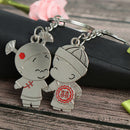 1Pair Boy and Girl Bride Groom Keychain Couple Lover Keyring GifME