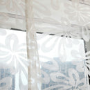 Beauty Floral Tie Up Roman Curtain Shade Small Window Voile Drape Sheer