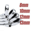 2X(4 Pcs 8 10 12 13 Mm Flexible Reversible Head Combination Ratchet Wrench