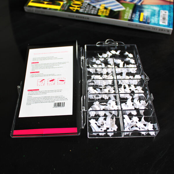 100 Pcs French False Acrylic Nail Art Tips White Decoration Manicure UV Gel Fad`