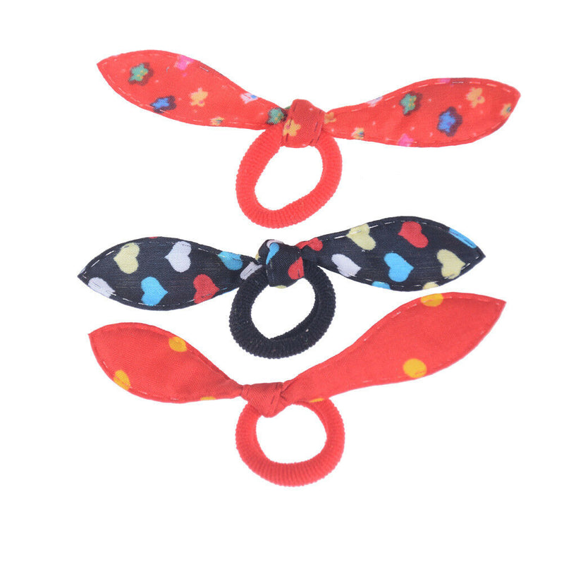 20pcs/lot Small Rabbit Ears Mini Elastic Hair Band Ties Girls Hair Accessorie ï¼D