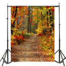 5x7FT Autumn Fall Forest Photography Vinyl Background Studio Photo Backdro KRU