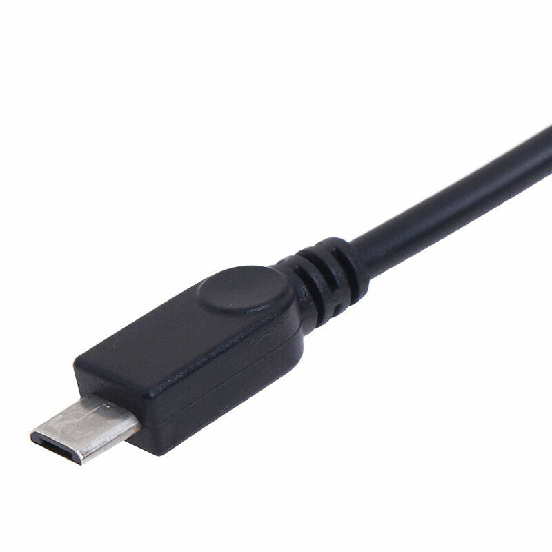 USB 2.0 Male To Male Dual Micro USB Splitter Y Charging Data Cabl JR