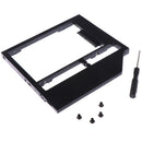 Laptop DVD/CD-ROM 2nd HDD Caddy 9mm 9.5mm 3.0 SATA 2.5" SSD CaseJCAUJ Hn