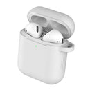 Anti-shock Earphone Case Cover Protection Waterproof For Airpods White Silicone