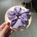 Women Hair Rings Satin Cloth Scrunchies Ponytail Holder Hairband (Style 1) A
