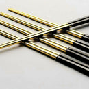 6 Pair Household Chopsticks Stainless Steel Tableware Durable Square Cutlery