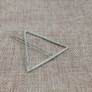 Minimalist Geometric e-Shape Hair Clip,Dainty Hollow alloy Hairpin Clamps A