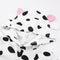 Autumn Winter New Newborn Cute Cow Print Jumpsuit Button Rompers Long SleeveM9Z2