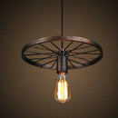 Retro Iron Light Industrial Lamp Nordic Metal Wheel Lights Hanging Lamp E27