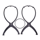 Black Plastic Wig Display Bracket Folding Durable Hat Wig Stand Holder Kit