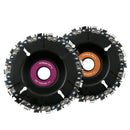 22 Tooth 4 Inch Orange Grinder Disc and Chain Fine Cut Chain Set for 100/11