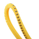 1000x Soft PVC Power Wire Cable Ties Cable Markers No. 0~9 Assortment Yellow