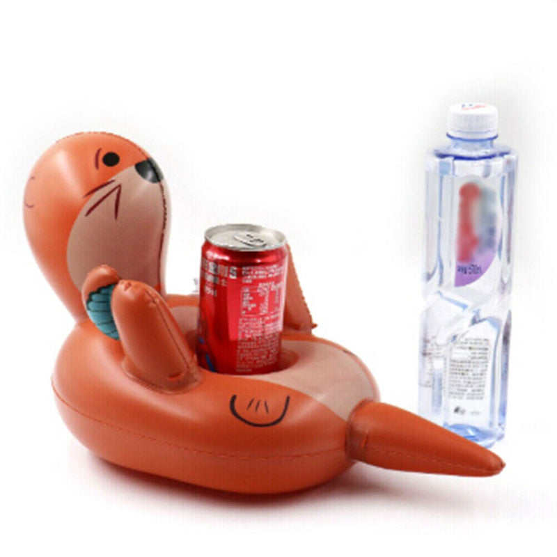 1pc Inflatable Swimming Pool Float Cup Drink Beer Holder Table Swimming Party
