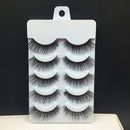 5Pairs Handmade False Eyelashes Makeup Long Thick Eye Lashes Extensions Nautral.