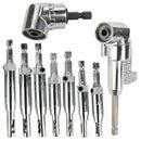 7pcs 1/4 Inch Hex Shank Self Centering Hinge Drill Bits + 1pc 105 Degree Ri L8L4