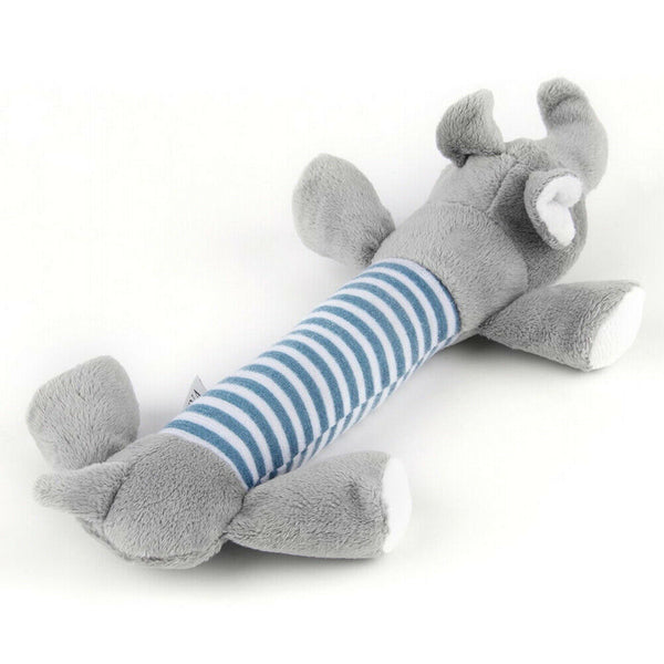 Pet Puppy Chew Squeaker Squeaky Plush Sound Ball For Dog-Elephant