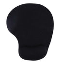 Silicone Wrist Rest Support Mouse Pad PU Anti-slip Hand Pillow(Black)