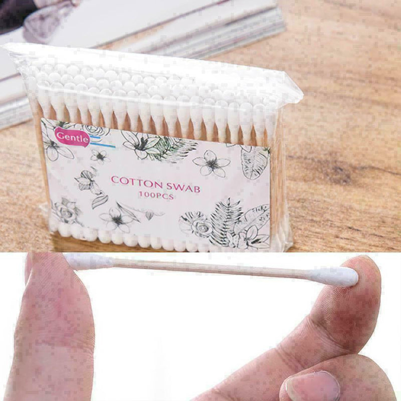 500* Multifunctional Bamboo Cotton Swabs Cotton Swabs Ear Tools S5F1 Medica O9Y2