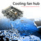 Splitter Cooling Fan Hub PC SATA 1 to 8 3Pin 12V Power Socket PCB Adapter